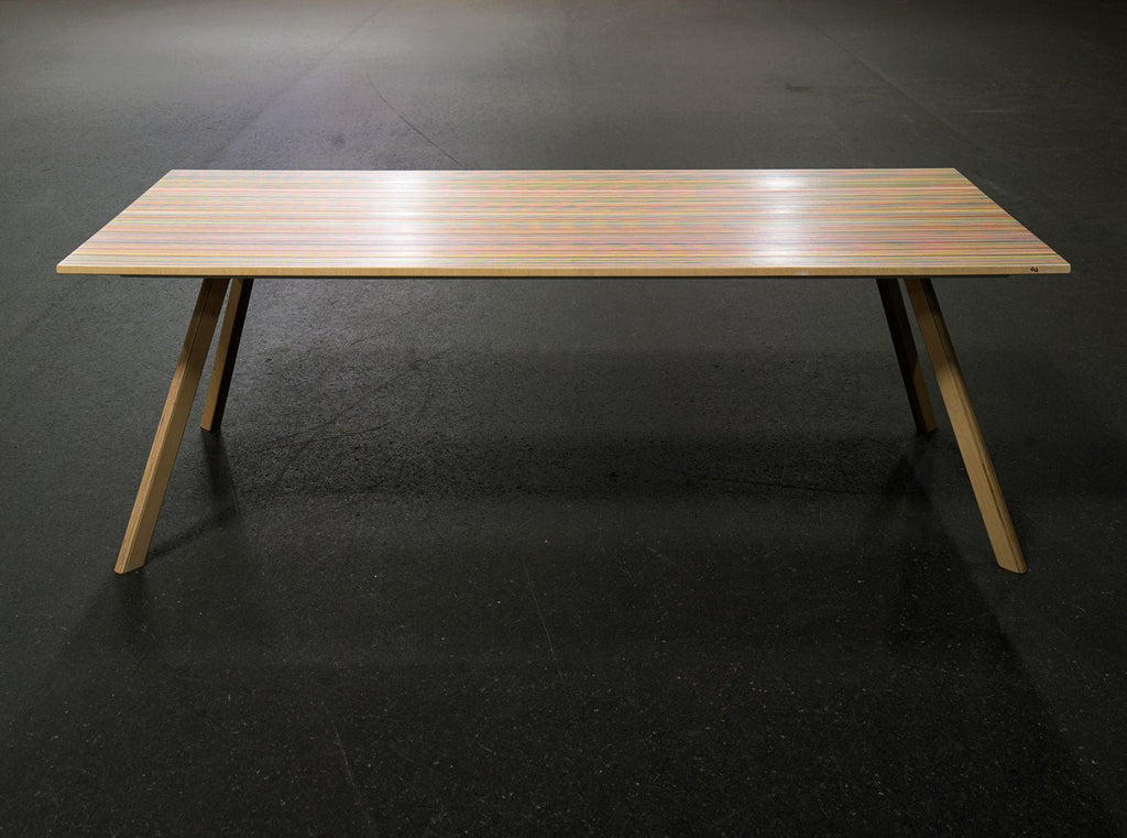 RECLAIMED SKATEBOARDS DINING TABLE - DESK | 3 SIZES - Green Design Gallery