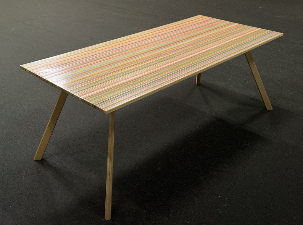 RECLAIMED SKATEBOARDS DINING TABLE - DESK | 3 SIZES - Green Design Gallery