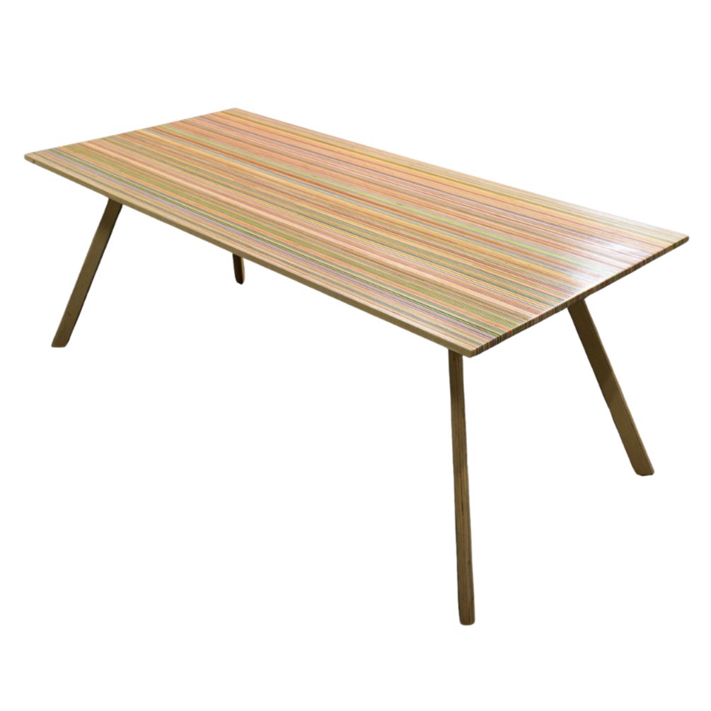 RECLAIMED SKATEBOARDS DINING TABLE - DESK | 3 SIZES - Green Design Gallery