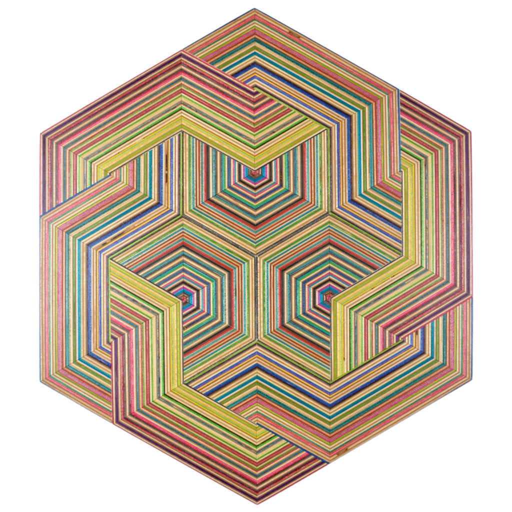 RECLAIMED SKATEBOARDS WALL ART - SCULPTURE | VARIOUS PATTERNS - Green Design Gallery