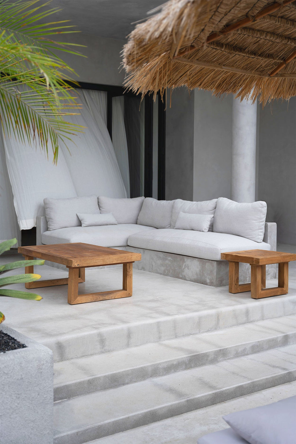 RECLAIMED TEAK SIDE TABLE | NATURAL - Green Design Gallery