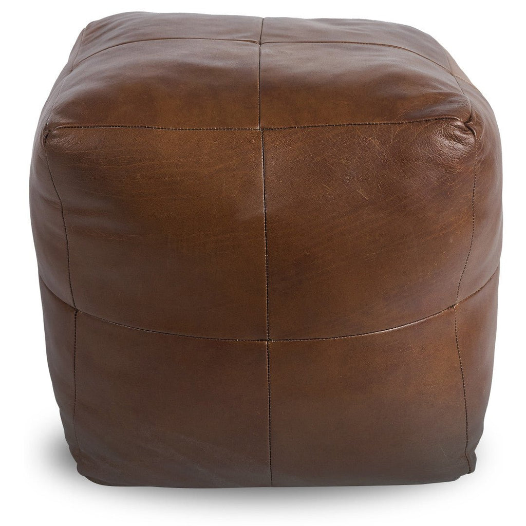 RETREAT LEATHER OTTOMAN - Green Design Gallery