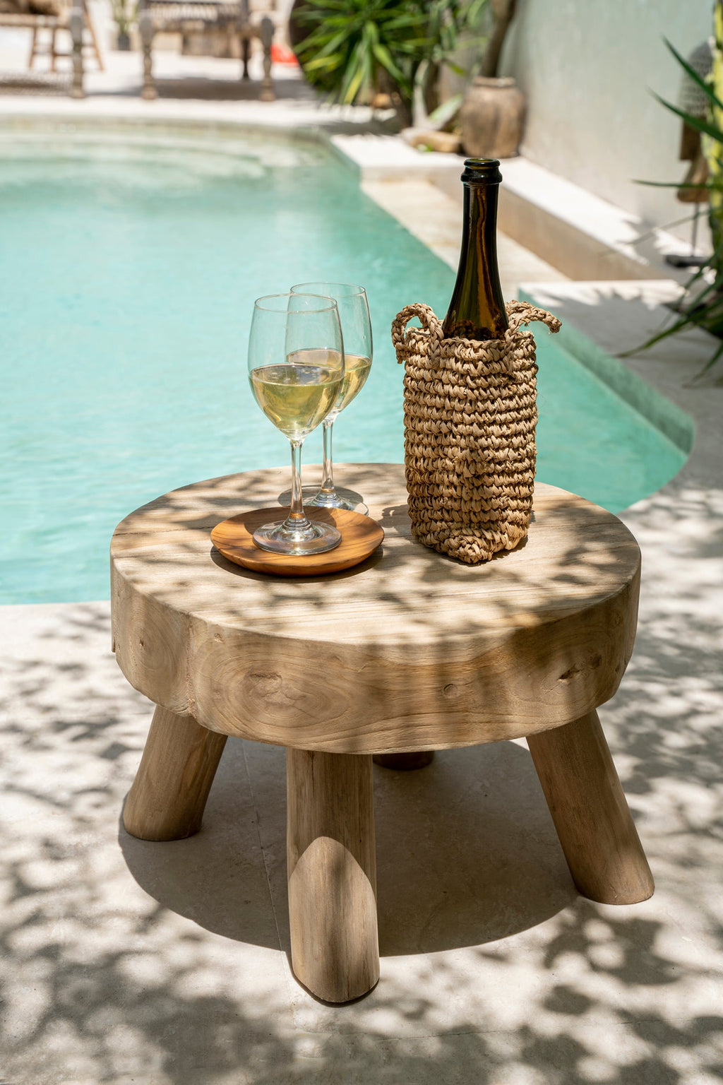 RHODES STOOL | RECLAIMED TEAK | IN-OUTDOORS - Green Design Gallery