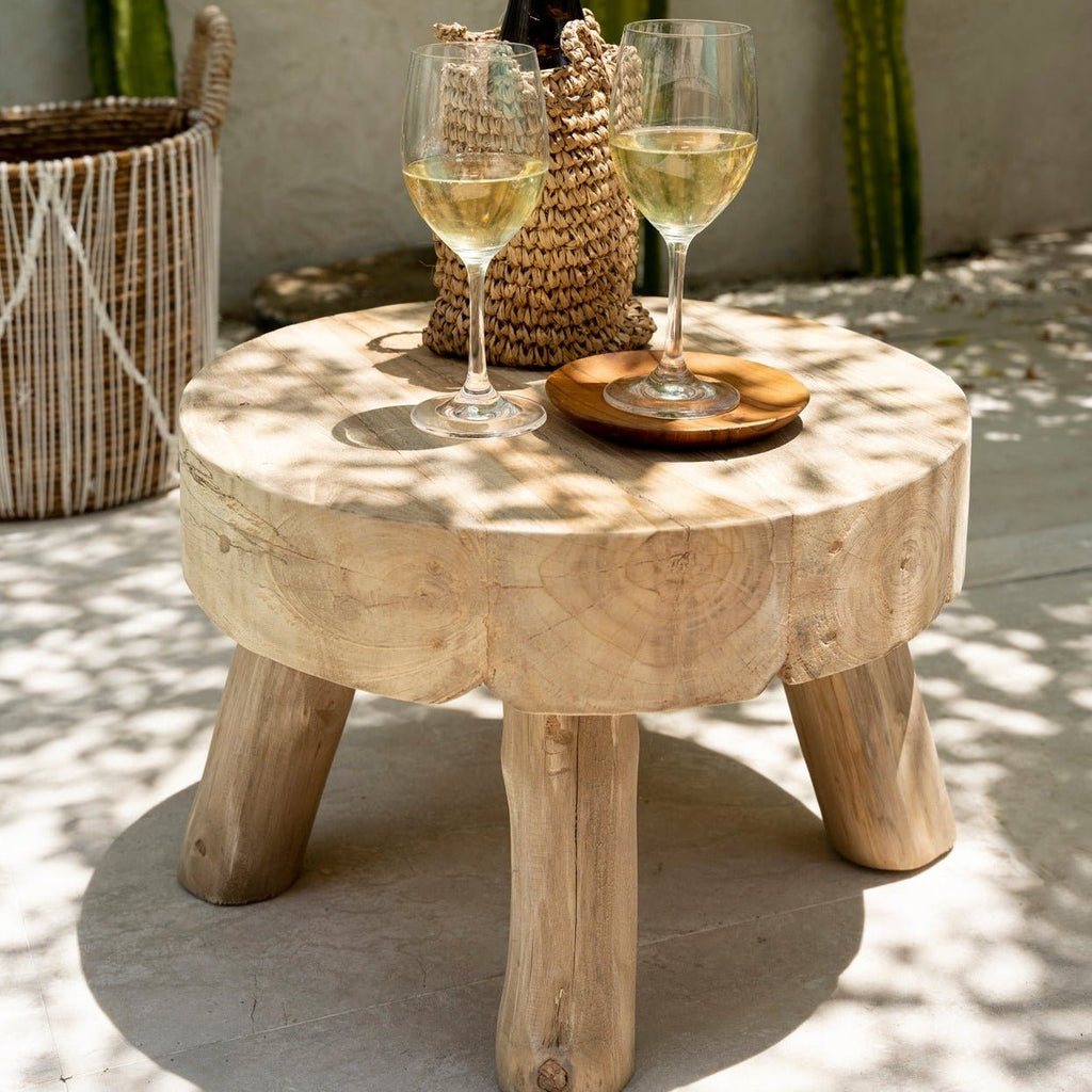 RHODES STOOL | RECLAIMED TEAK | IN-OUTDOORS - Green Design Gallery