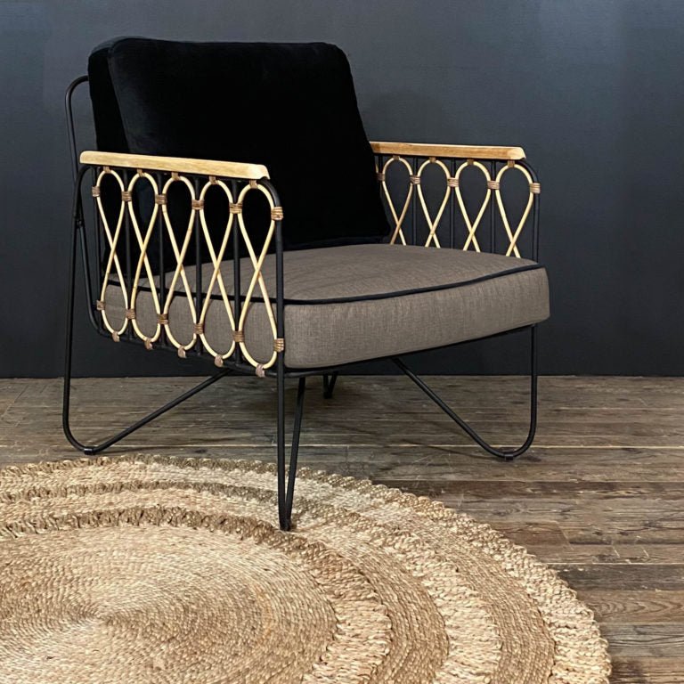 RIO BAMBOO ARMCHAIR | CHARCOAL - Green Design Gallery