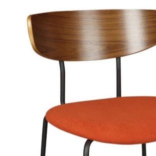 RIVA DINING CHAIR | WALNUT-TERRACOTTA | STACKABLE | SET OF 2 - Green Design Gallery