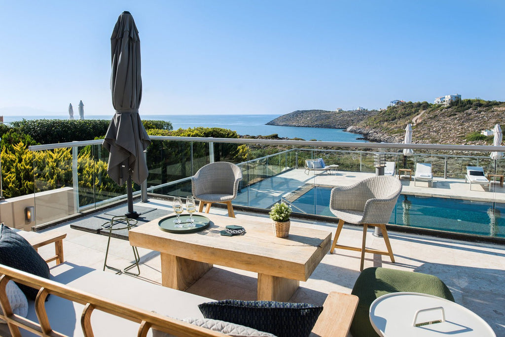 ROCCO LIFT SIDE TABLE / WHITE (INDOOR-OUTDOOR) - Green Design Gallery