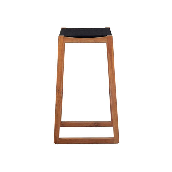 RODOS BARCHAIR | BLACK ROPE + ECO TEAK - Green Design Gallery