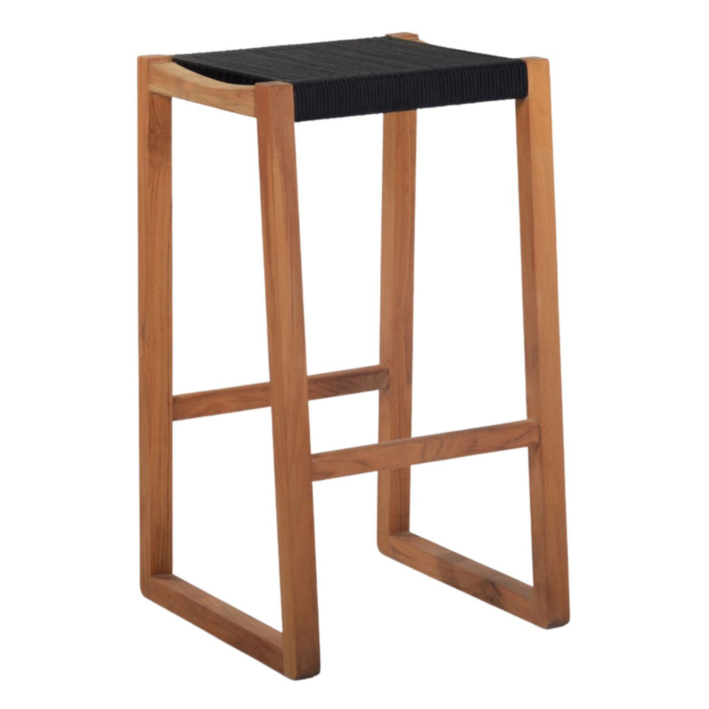 RODOS BARCHAIR | BLACK ROPE + ECO TEAK - Green Design Gallery