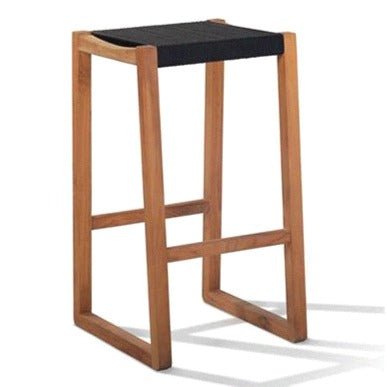 RODOS BARCHAIR | BLACK ROPE + ECO TEAK - Green Design Gallery