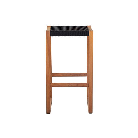 RODOS BARCHAIR | BLACK ROPE + ECO TEAK - Green Design Gallery