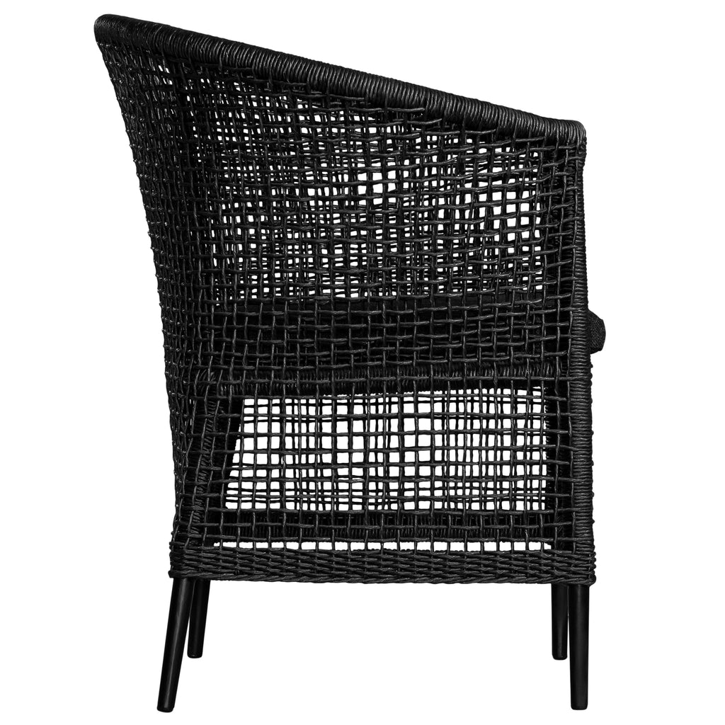 SANCTUARY OUTDOOR DINING CHAIR | BLACK - Green Design Gallery