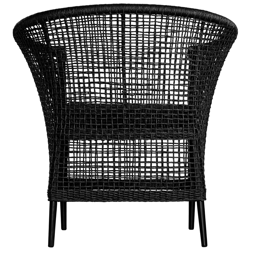 SANCTUARY OUTDOOR DINING CHAIR | BLACK - Green Design Gallery