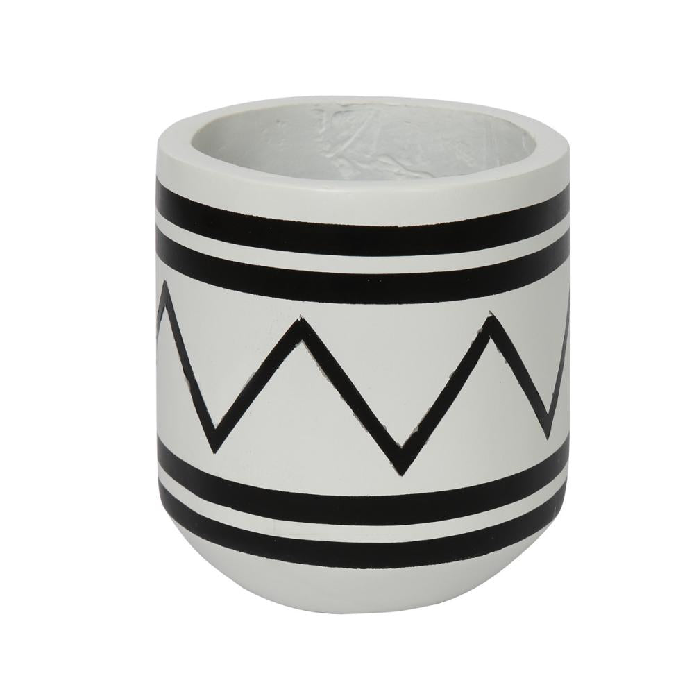 SANTORINI PLANTER | BLACK & WHITE - Green Design Gallery