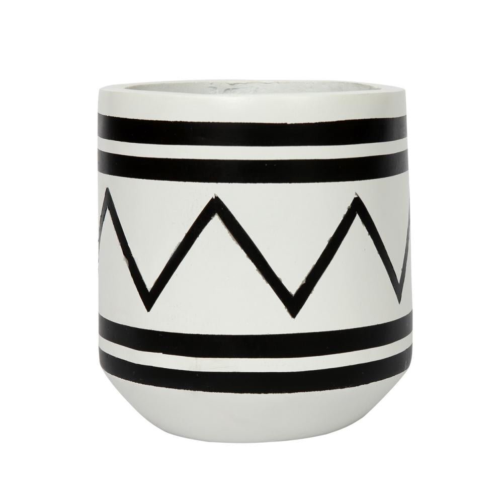 SANTORINI PLANTER | BLACK & WHITE - Green Design Gallery