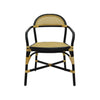 SARIA DINING CHAIR | STACKABLE | BLACK-NATURAL - Green Design Gallery