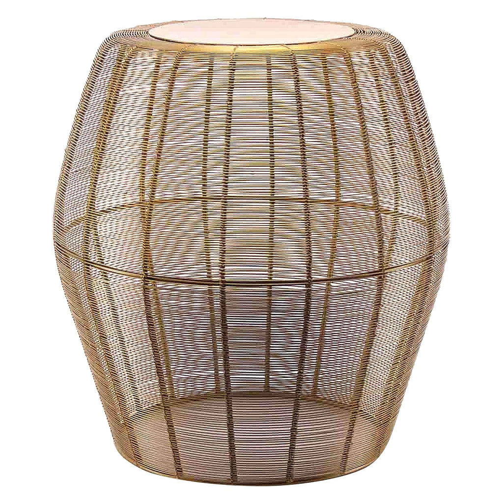 SATURN SIDE TABLE / GOLD - Green Design Gallery