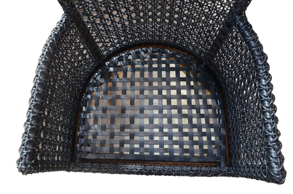 SATYRIKON DINING ARMCHAIR / BLACK (INDOORS-OUTDOORS) - Green Design Gallery