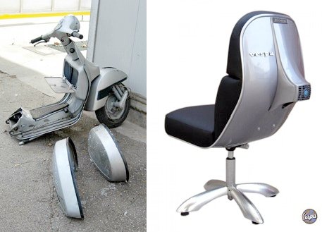 Scooter Vespa Chair | Limited Edition BV-14 - Green Design Gallery