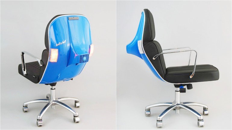 Scooter Vespa Chair | Limited Edition BV-14 - Green Design Gallery
