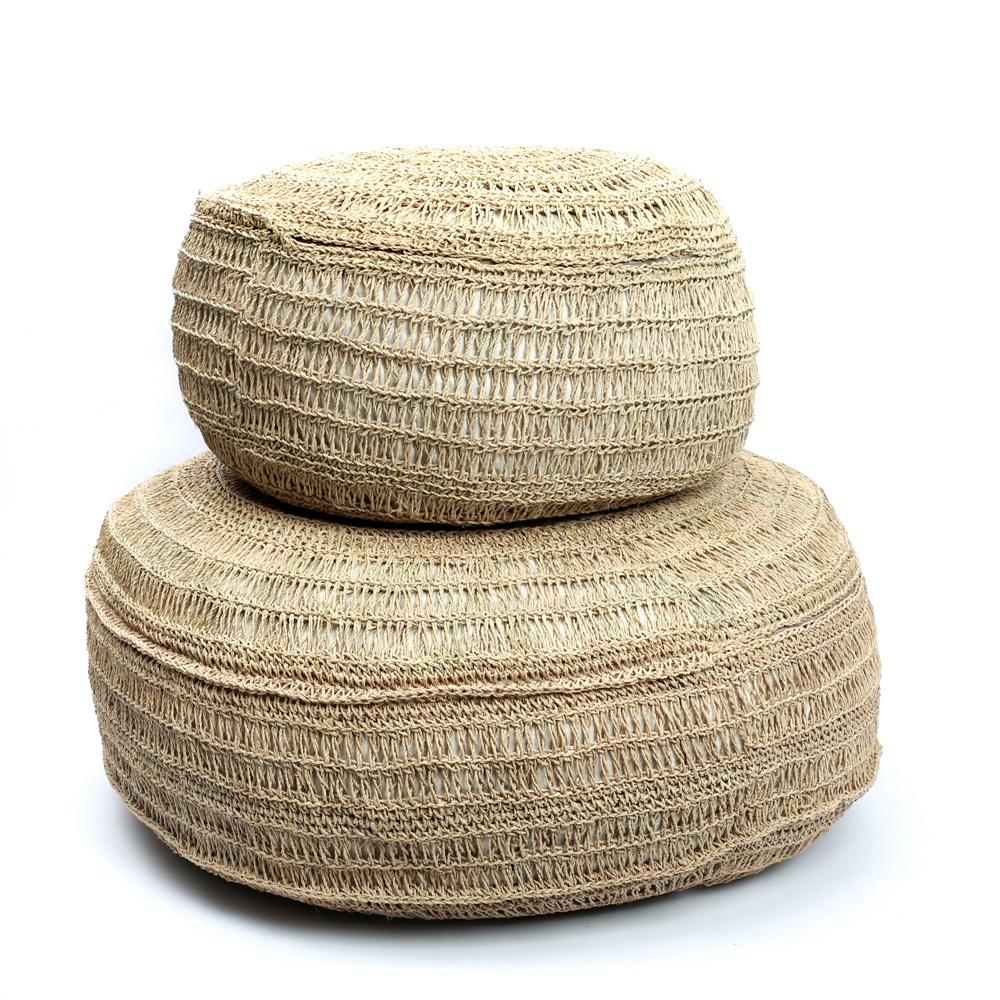 SEAGRASS POUF + COFFEE TABLE | NATURAL - Green Design Gallery