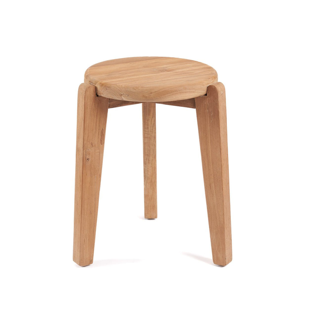 SESEH SIDE TABLE +STOOL | RECLAIMED TEAK | IN-OUTDOORS - Green Design Gallery