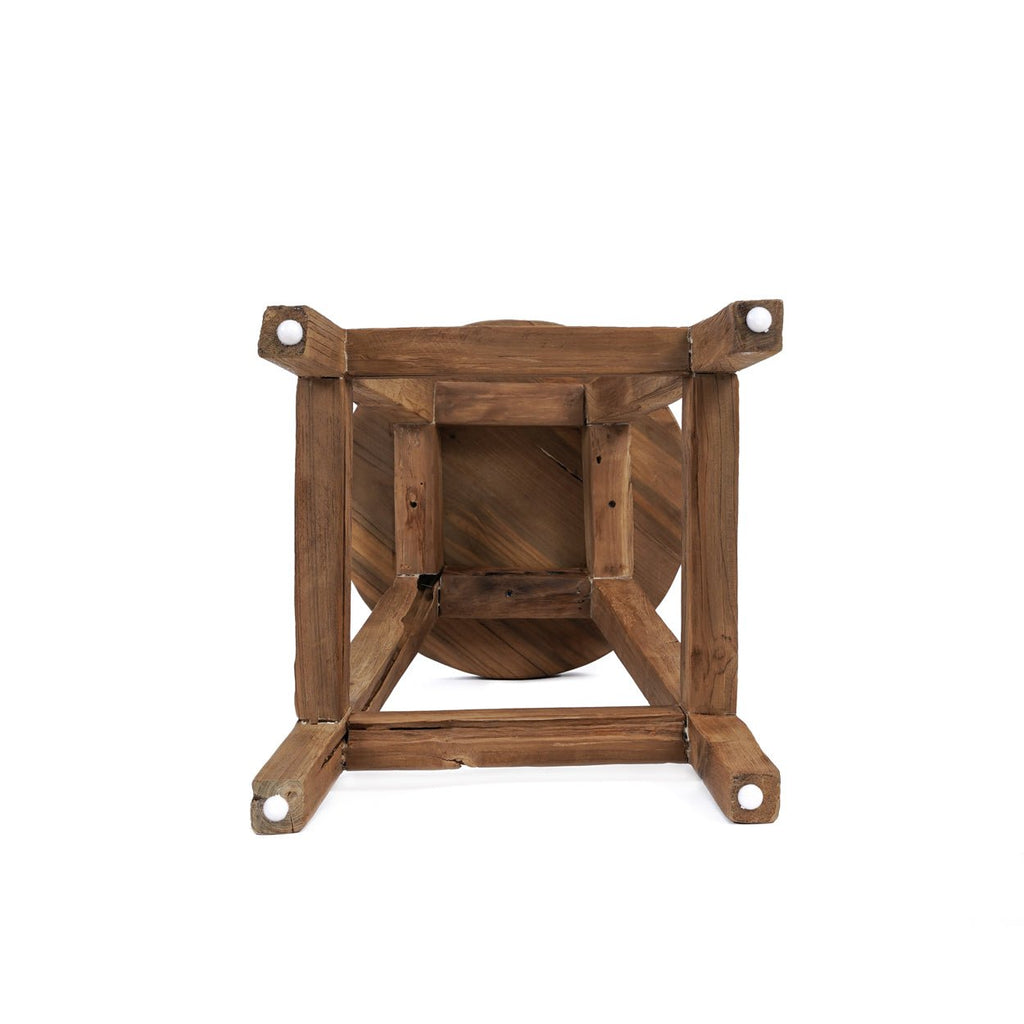 SHIBORI STOOL | RECLAIMED TEAK | IN-OUTDOORS - Green Design Gallery