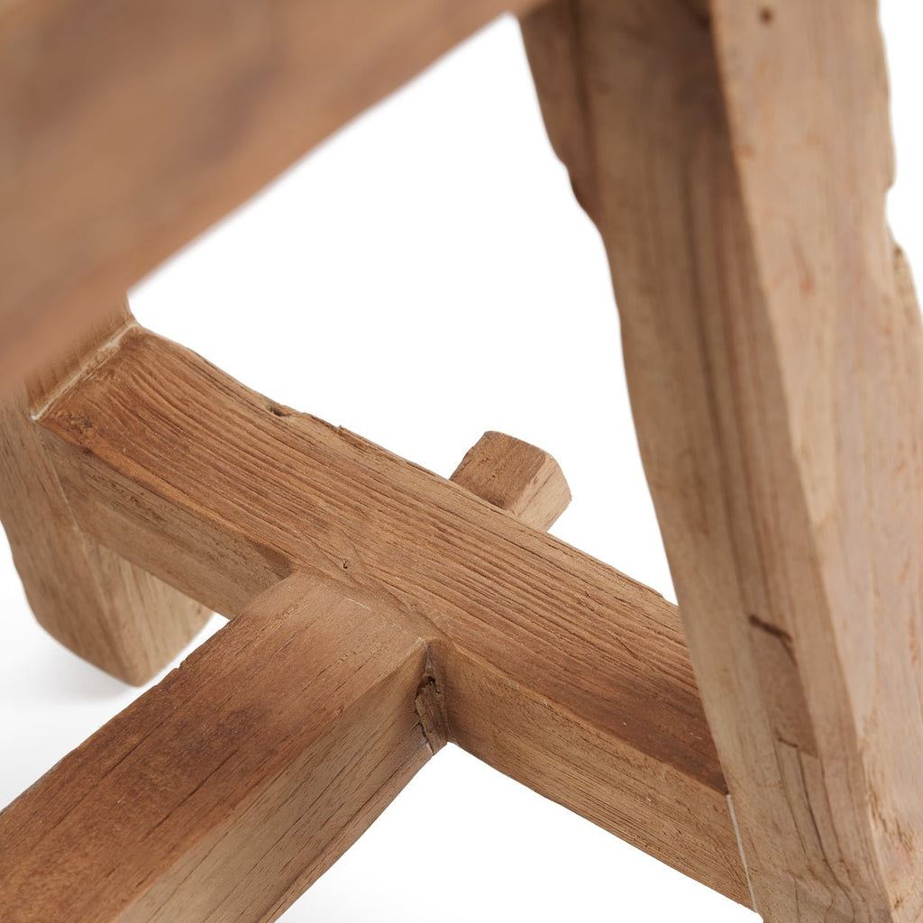 SHOJU STOOL +SIDE TABLE | RECLAIMED TEAK | IN-OUTDOORS | MEDIUM - Green Design Gallery