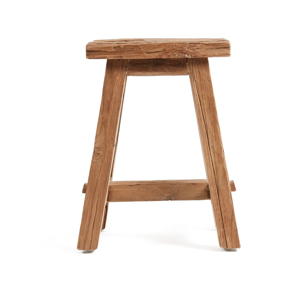 SHOJU STOOL +SIDE TABLE | RECLAIMED TEAK | IN-OUTDOORS | MEDIUM - Green Design Gallery