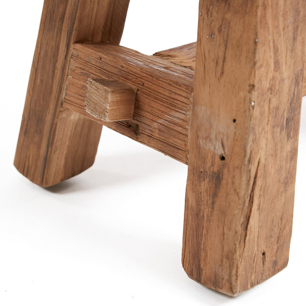 SHOJU STOOL +SIDE TABLE | RECLAIMED TEAK | IN-OUTDOORS | SMALL - Green Design Gallery