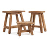 SHOJU STOOL +SIDE TABLE | RECLAIMED TEAK | IN-OUTDOORS | SMALL - Green Design Gallery