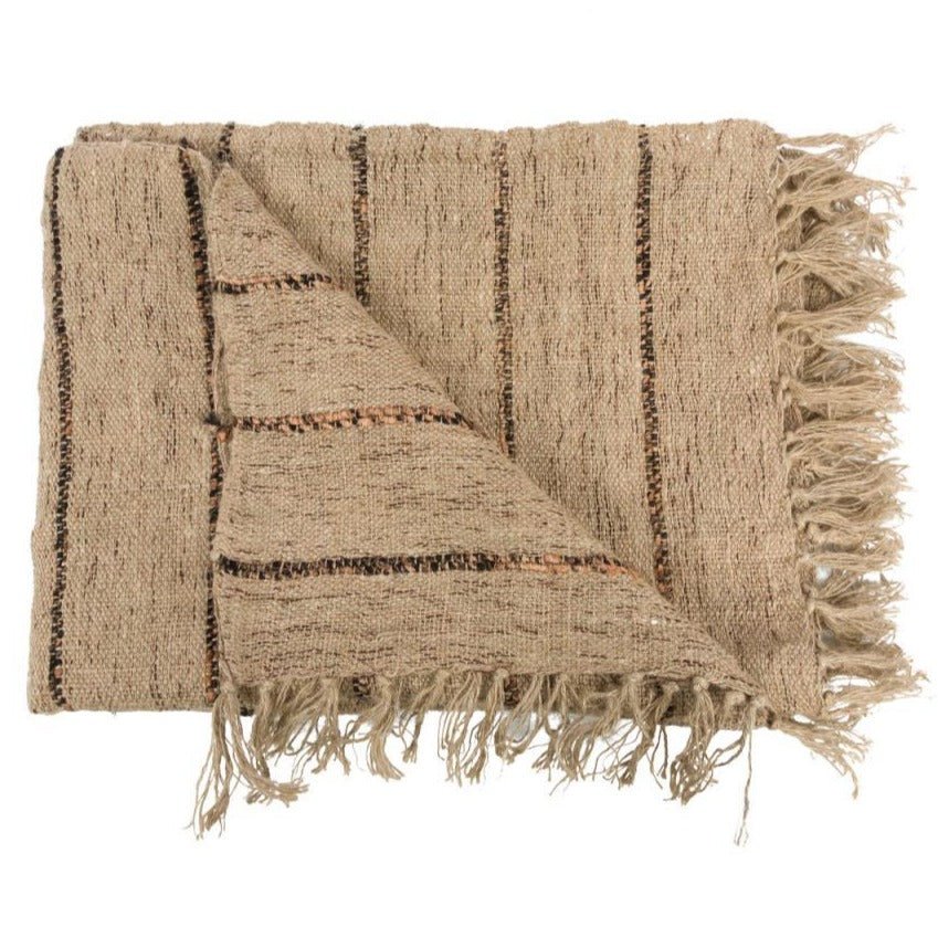 S'IL VOUS PLAID | BEIGE + BLACK - Green Design Gallery