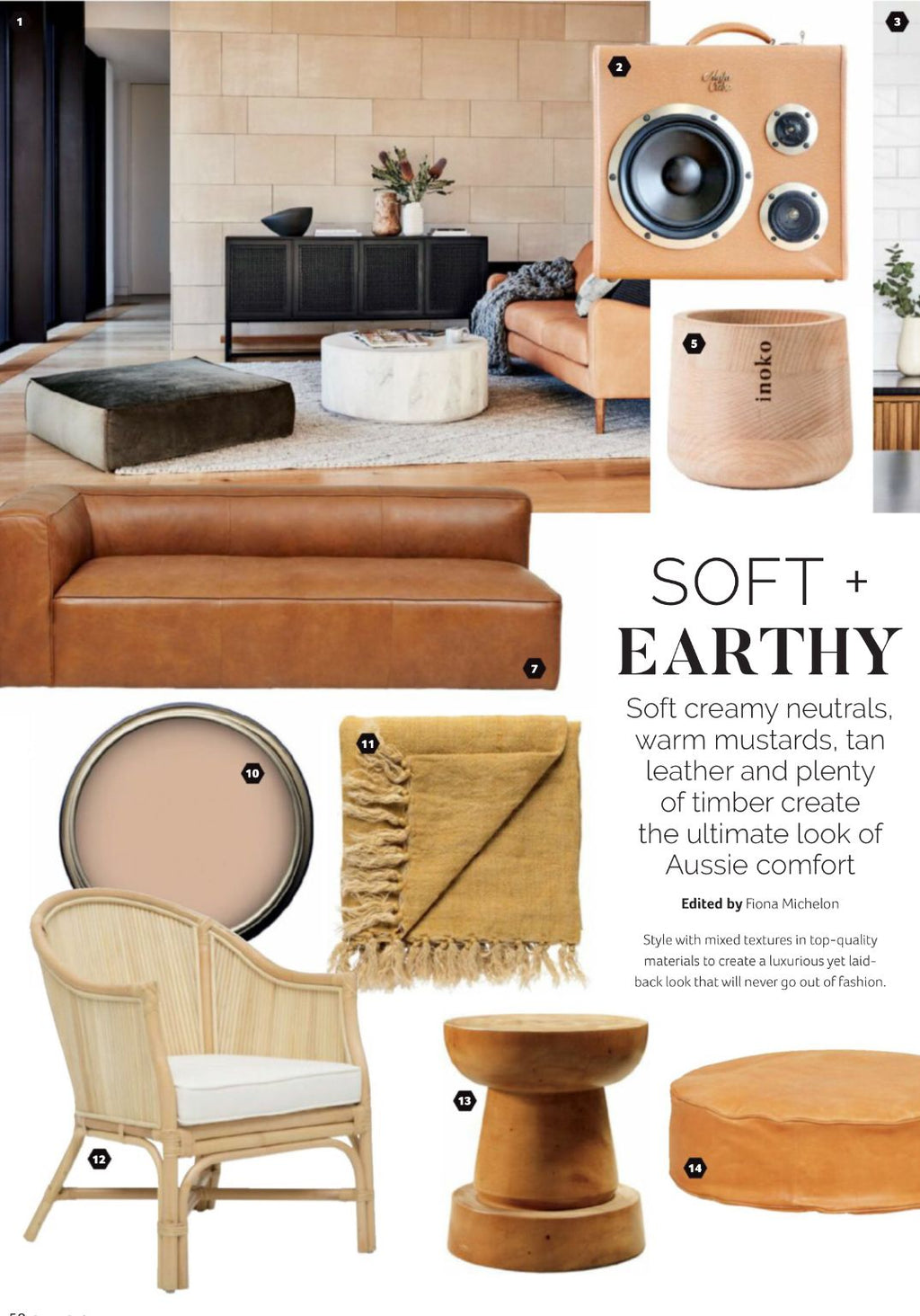 SKAK STOOL + SIDE TABLE / NATURAL - Green Design Gallery