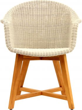 SKAL ARM CHAIR / ICE WHITE (INDOOR-OUTDOOR) - Green Design Gallery