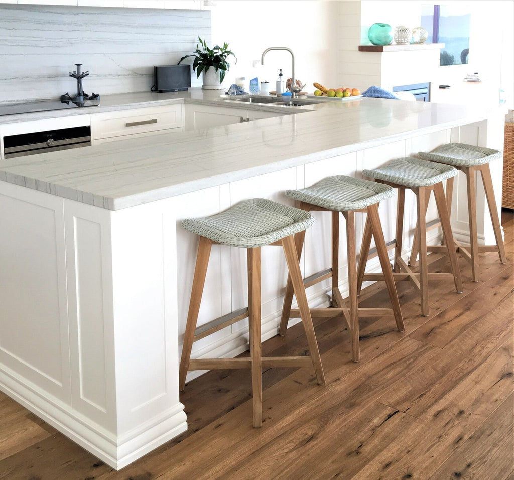 SKAL BACKLESS BARCHAIR - 2 SIZES / WHITEWASH (INDOOR-OUTDOOR) - Green Design Gallery