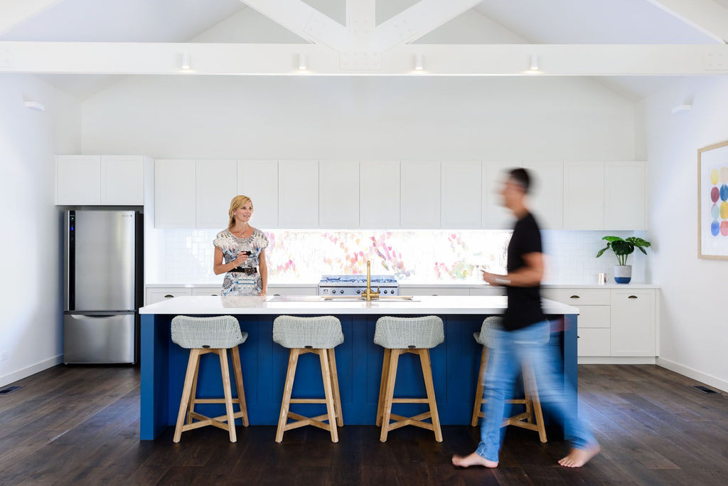 SKAL BARCHAIR - 2 SIZES / ICE WHITE (INDOOR-OUTDOOR) - Green Design Gallery