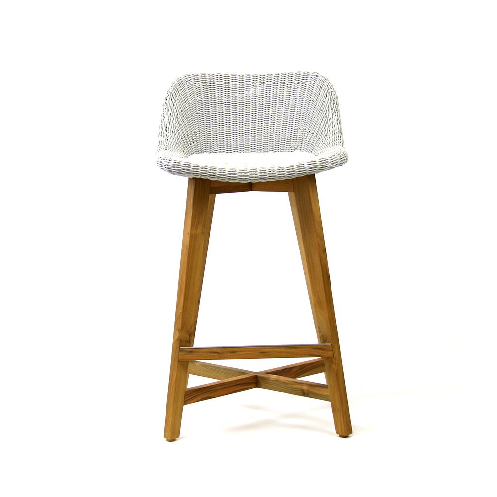 SKAL BARCHAIR - 2 SIZES / ICE WHITE (INDOOR-OUTDOOR) - Green Design Gallery