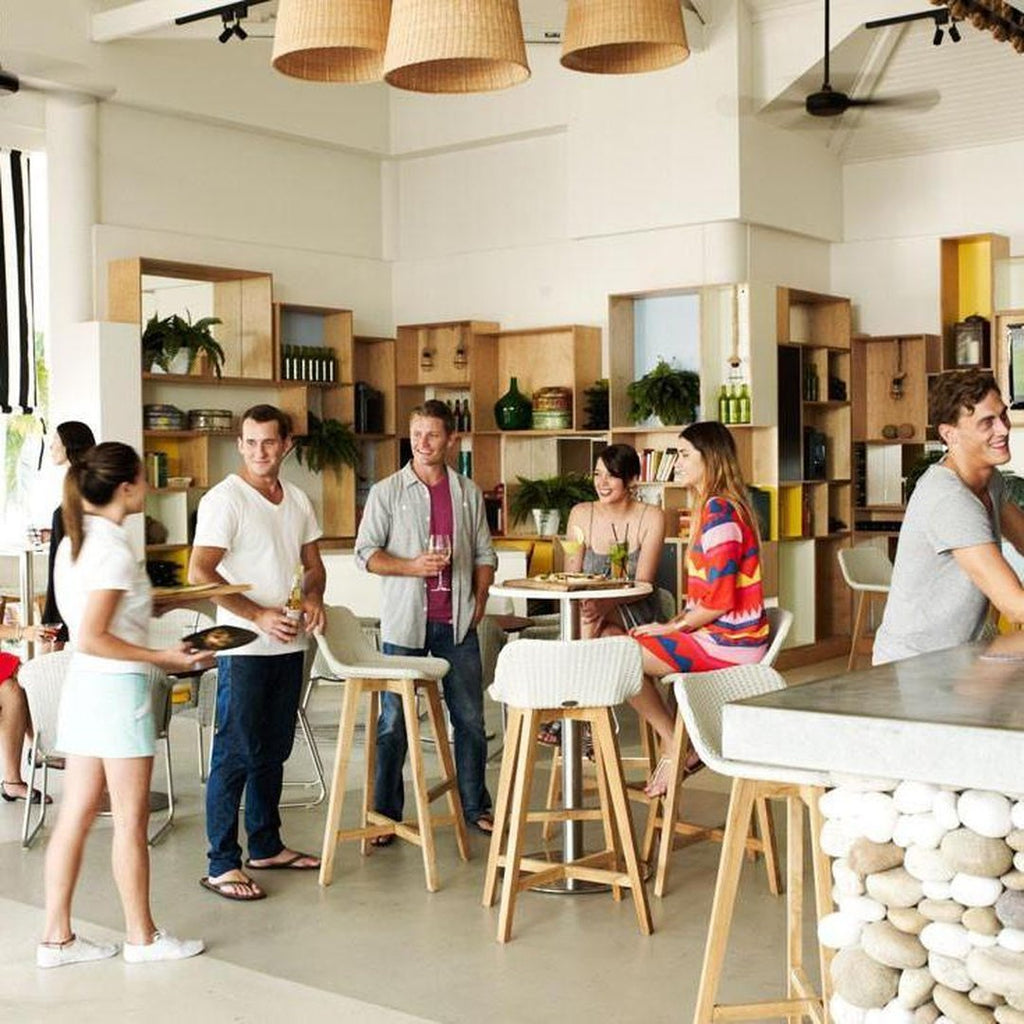 SKAL BARCHAIR - 2 SIZES / ICE WHITE (INDOOR-OUTDOOR) - Green Design Gallery