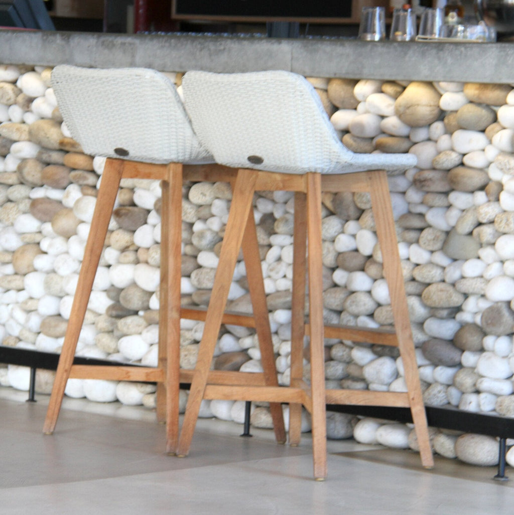 SKAL BARCHAIR - 2 SIZES / ICE WHITE (INDOOR-OUTDOOR) - Green Design Gallery