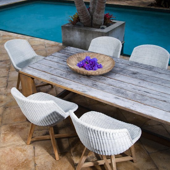 SKAL DINING CHAIR / ICE WHITE (INDOOR-OUTDOOR) - Green Design Gallery