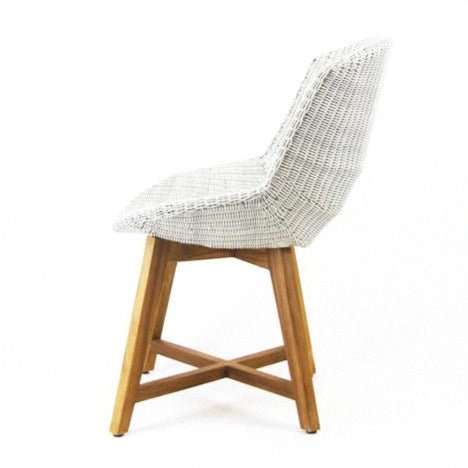 SKAL DINING CHAIR / ICE WHITE (INDOOR-OUTDOOR) - Green Design Gallery