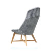 SKAL HIGH-BACK LOUNGE CHAIR / BLACK + WHITE (INDOOR-OUTDOOR) - Green Design Gallery