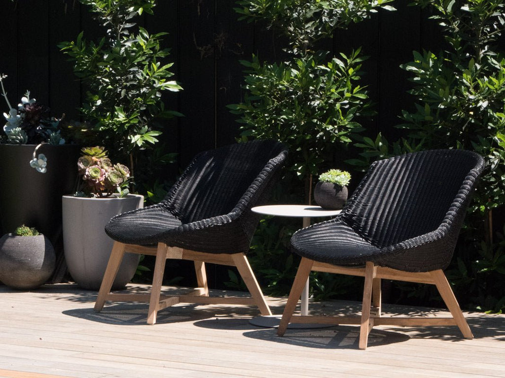 SKAL LOUNGE CHAIR / BLACK (INDOOR-OUTDOOR) - Green Design Gallery