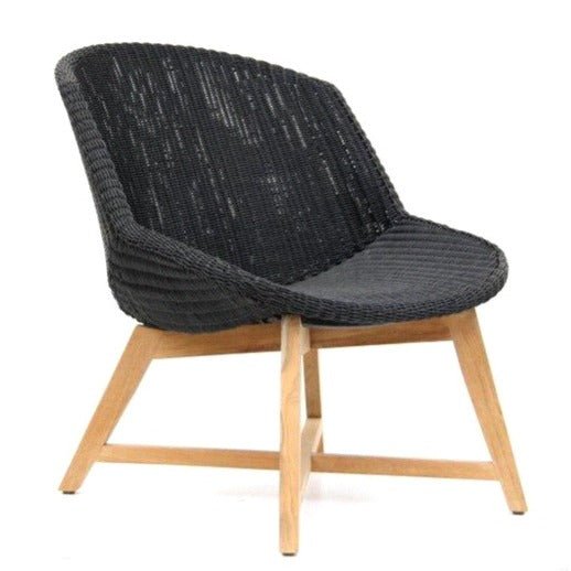 SKAL LOUNGE CHAIR / BLACK (INDOOR-OUTDOOR) - Green Design Gallery