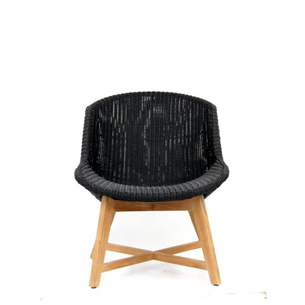 SKAL LOUNGE CHAIR / BLACK (INDOOR-OUTDOOR) - Green Design Gallery