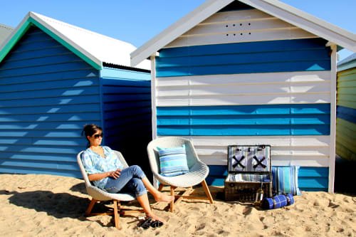 SKAL LOUNGE CHAIR / ICE WHITE (INDOOR-OUTDOOR) - Green Design Gallery