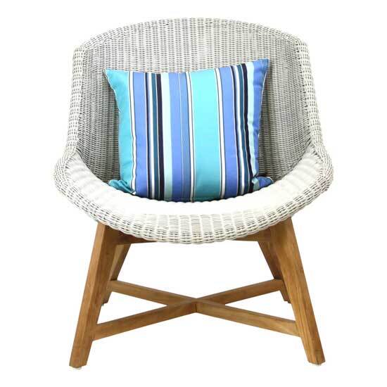 SKAL LOUNGE CHAIR / ICE WHITE (INDOOR-OUTDOOR) - Green Design Gallery