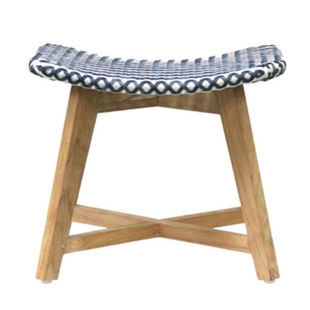 SKAL LOW STOOL / BLACK + WHITE (INDOOR-OUTDOOR) - Green Design Gallery