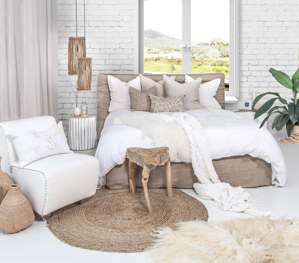 SODWANA STOOL + SIDE TABLE | NATURAL | IN-OUTDOORS - Green Design Gallery