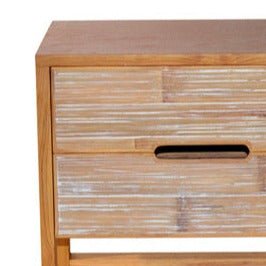 SOLARIS (BED)SIDE TABLE | BAMBOO + NATURAL TEAK - Green Design Gallery